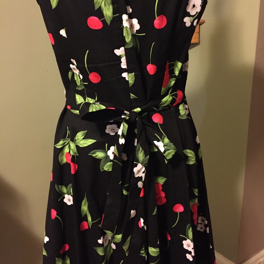 Retro fit-and-flare dress with fun cherry print 🍒 - Picture 7 of 8